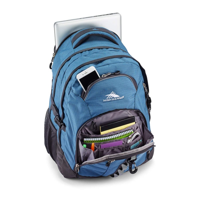 High Sierra Access 2.0 Laptop Backpack, Graphite Blue/Mercury, One Size - Image 3